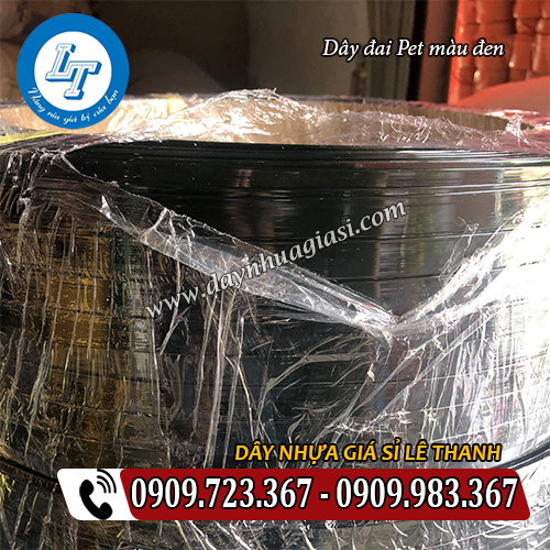 dây đai nhựa pet màu đen dây đai nhựa pet màu đen