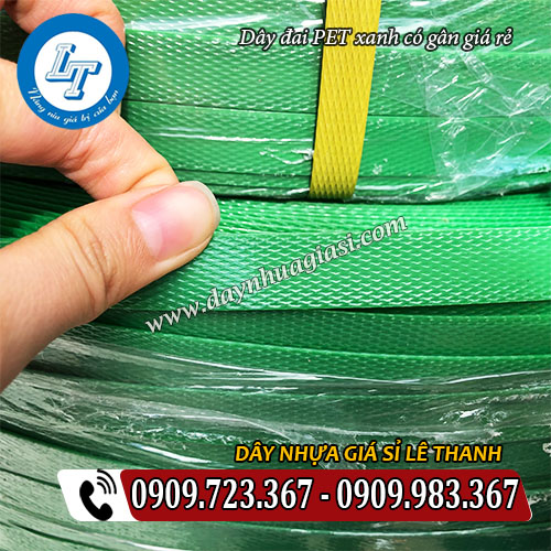 dây đai pet xanh có gân giá rẻ dây đai pet xanh có gân giá rẻ