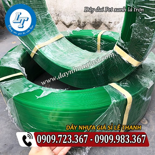 dây đai pet xanh lá trơn sản xuất tại xưởng dây đai pet xanh lá trơn sản xuất tại xưởng