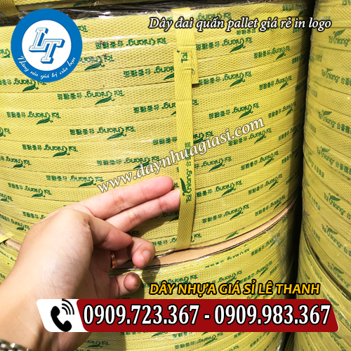dây đai quấn pallet giá rẻ in logo doanh nghiệp dây đai quấn pallet giá rẻ in logo doanh nghiệp