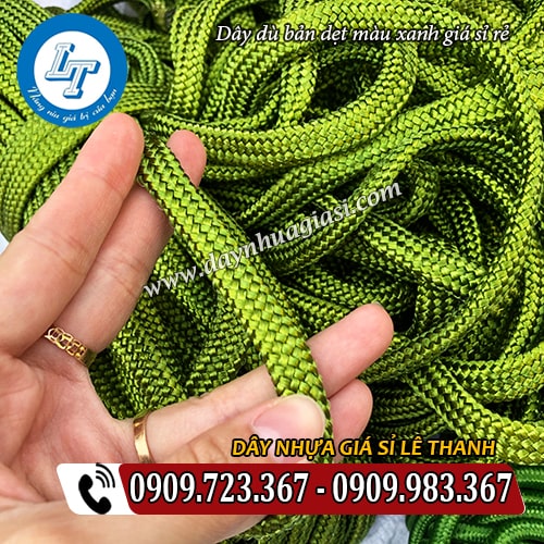 dây dù bản dẹt màu xanh bề mặt bóng bẩy dây dù bản dẹt màu xanh bề mặt bóng bẩy