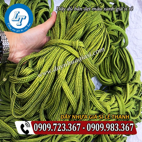 dây dù bản dẹt màu xanh cuộn tròn nhỏ gọn dây dù bản dẹt màu xanh cuộn tròn nhỏ gọn