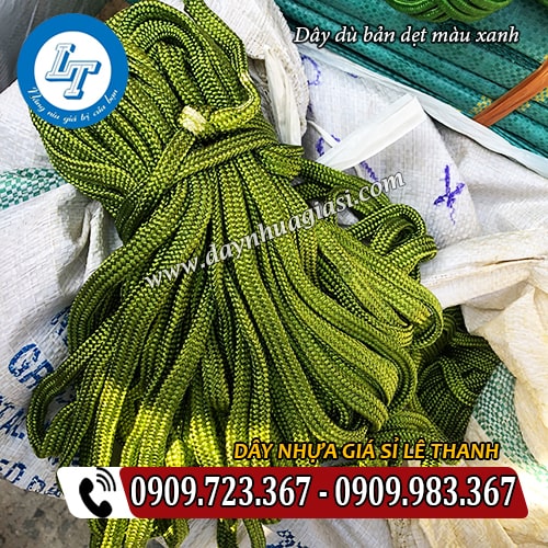 dây dù bản dẹt màu xanh giá rẻ dây dù bản dẹt màu xanh giá rẻ