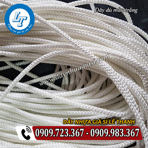 dây dù màu trắng nhỏ 3mm dây dù màu trắng nhỏ 3mm
