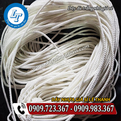 dây dù trắng nhỏ giá rẻ đường kính 4mm dây dù trắng nhỏ giá rẻ đường kính 4mm