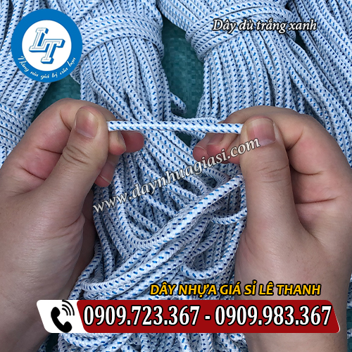dây dù trắng xanh chịu lực kéo tốt dây dù trắng xanh chịu lực kéo tốt