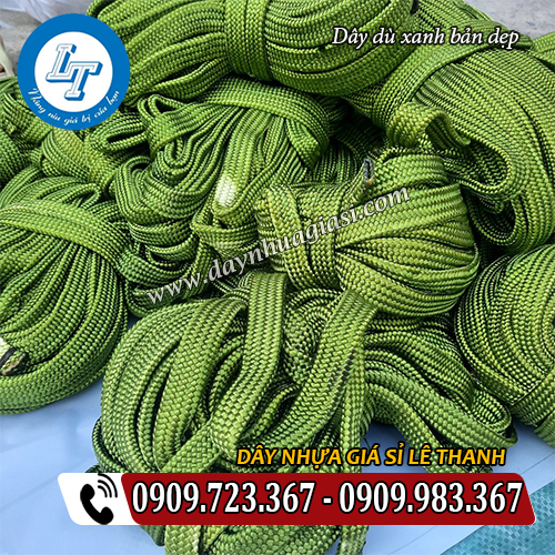 dây dù xanh dẹp chằng buộc hàng hoá dây dù xanh dẹp chằng buộc hàng hoá