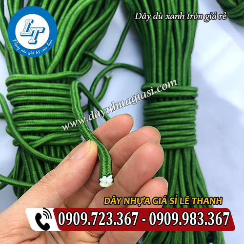 dây dù xanh tròn buộc hàng giá rẻ dây dù xanh tròn buộc hàng giá rẻ