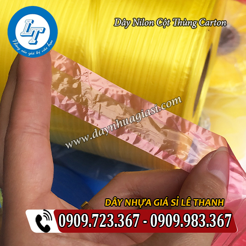 dây nilon cột thùng carton bề mặt bóng đẹp dây nilon cột thùng carton bề mặt bóng đẹp