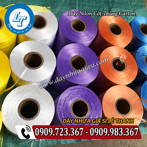 dây nilon cột thùng carton cuộn 2kg đủ màu đẹp dây nilon cột thùng carton cuộn 2kg đủ màu đẹp