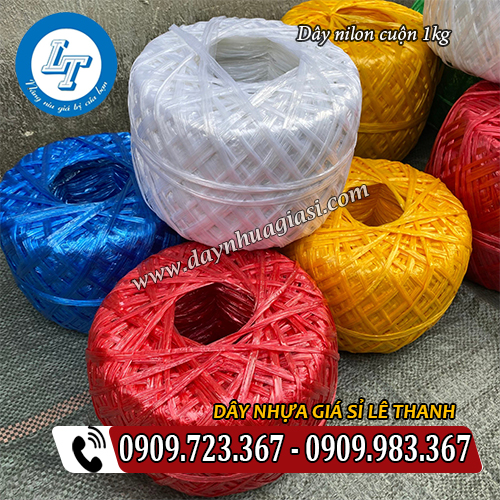 dây nilon cuộn 1kg nhiều màu đẹp dây nilon cuộn 1kg nhiều màu đẹp
