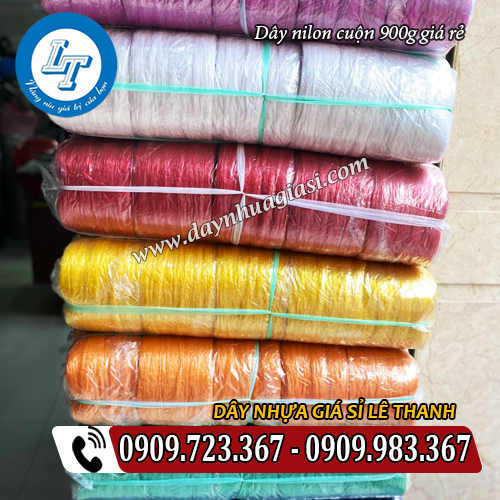 dây nilon cuộn lớn 900g giá rẻ đủ màu sắc dây nilon cuộn lớn 900g giá rẻ đủ màu sắc