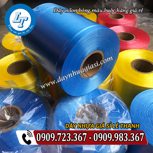 dây nilon đài loan bóng màu buộc hàng giá rẻ dây nilon đài loan bóng màu buộc hàng giá rẻ