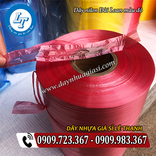 dây nilon đài loan màu đỏ màu đẹp dây nilon đài loan màu đỏ màu đẹp