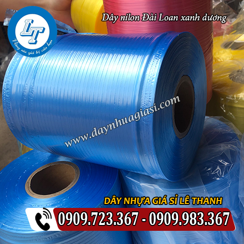 dây nilon đài loan màu xanh dương đóng cuộn dây nilon đài loan màu xanh dương đóng cuộn
