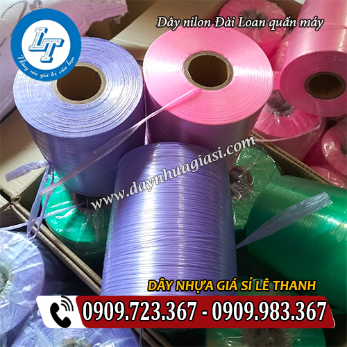 dây nilon đài loan quấn máy thùng 12 cuộn dây nilon đài loan quấn máy thùng 12 cuộn