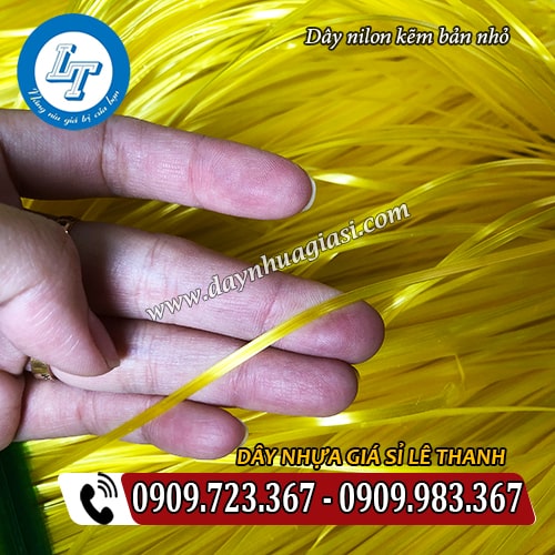 dây nilon kẽm bản nhỏ bề rộng 4mm dây nilon kẽm bản nhỏ bề rộng 4mm