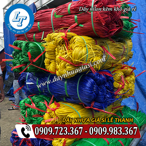 dây nilon kẽm khô đủ màu giá rẻ bó 10kg dây nilon kẽm khô đủ màu giá rẻ bó 10kg