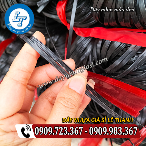 dây nilon kẽm khô màu đen sợi cứng chắc dây nilon kẽm khô màu đen sợi cứng chắc