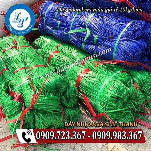 dây nilon kẽm màu giá rẻ 10kg/kiện dây nilon kẽm màu giá rẻ 10kg/kiện