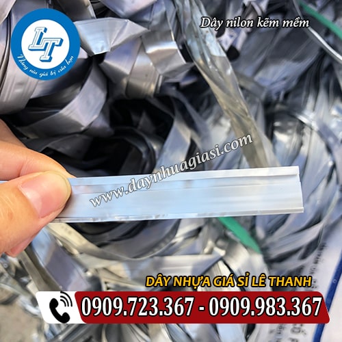 dây nilon kẽm mềm bản rộng 2.5cm dây nilon kẽm mềm bản rộng 2.5cm