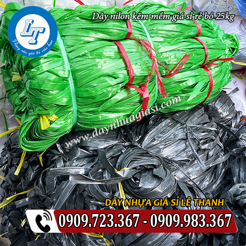 dây nilon kẽm mềm giá sỉ rẻ bó 25 kg dây nilon kẽm mềm giá sỉ rẻ bó 25 kg