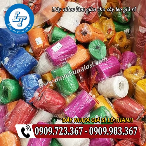 dây nilon làm giàn cho cây leo nhiều màu sắc dây nilon làm giàn cho cây leo nhiều màu sắc