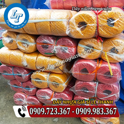 dây nilon nem cuộn đóng gói tại xưởng dây nilon nem cuộn đóng gói tại xưởng