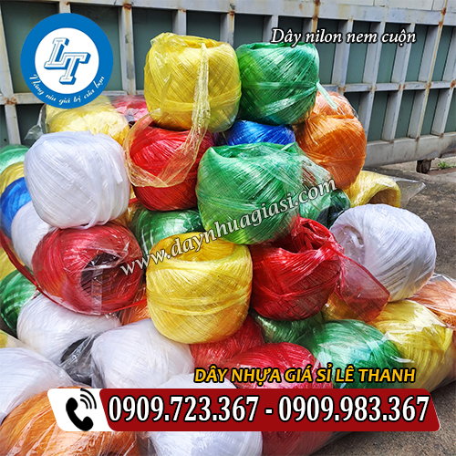 dây nilon nem cuộn đủ màu đẹp dây nilon nem cuộn đủ màu đẹp