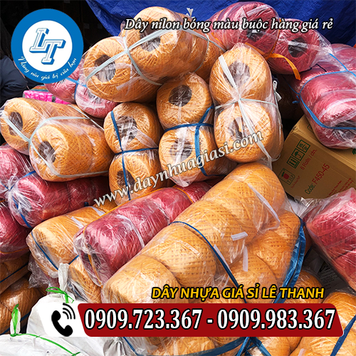 dây nilon nem cuộn lớn bóng màu buộc hàng giá rẻ dây nilon nem cuộn lớn bóng màu buộc hàng giá rẻ
