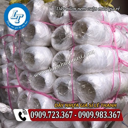 dây nilon nem cuộn màu trắng sẵn kho số lượng lớn dây nilon nem cuộn màu trắng sẵn kho số lượng lớn