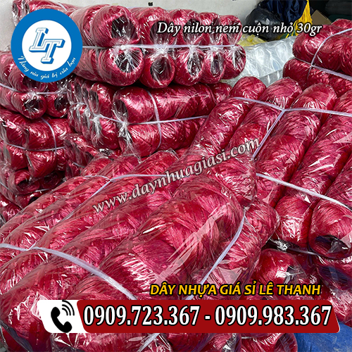 dây nilon nem cuộn nhỏ 30g đóng gói kiện 50 cuộn dây nilon nem cuộn nhỏ 30g đóng gói kiện 50 cuộn