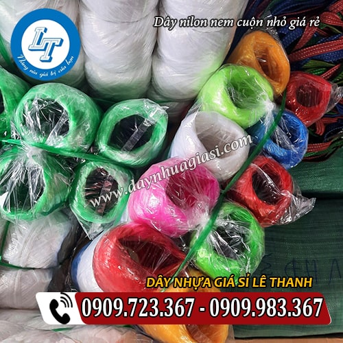 dây nilon nem cuộn nhỏ kiện 10 cuộn dây nilon nem cuộn nhỏ kiện 10 cuộn
