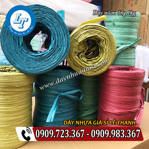 dây nilon ống 1kg màu đỏ xanh lá xanh dương vàng trắng dây nilon ống 1kg màu đỏ xanh lá xanh dương vàng trắng