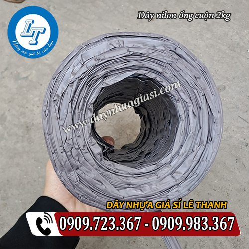 dây nilon ống cuộn 2kg lõi rỗng dễ cầm nắm dây nilon ống cuộn 2kg lõi rỗng dễ cầm nắm