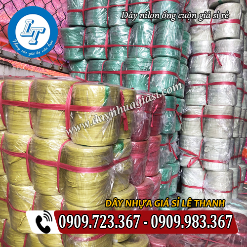 dây nilon ống cuộn giá sỉ rẻ đóng gói bao bì dây nilon ống cuộn giá sỉ rẻ đóng gói bao bì