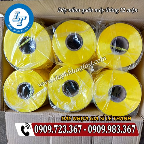 dây nilon quấn máy thùng 12 cuộn dây nilon quấn máy thùng 12 cuộn
