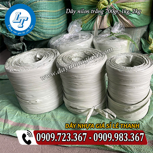 dây nilon trắng cuộn 700g 1kg 2kg sản xuất tại xưởng dây nilon trắng cuộn 700g 1kg 2kg sản xuất tại xưởng