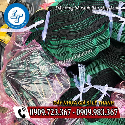 dây ràng bố xanh bản rộng 3cm dây ràng bố xanh bản rộng 3cm