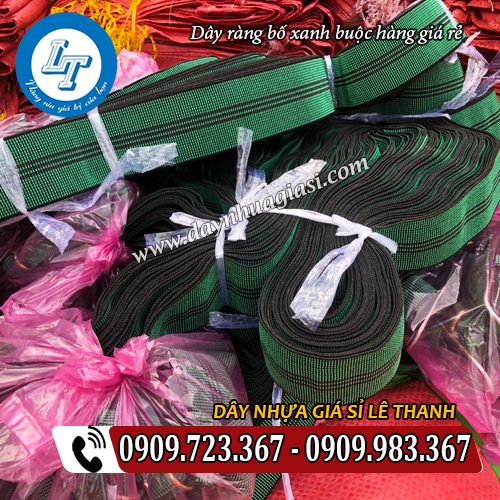 dây ràng bố xanh buộc chở hàng giá rẻ dây ràng bố xanh buộc chở hàng giá rẻ