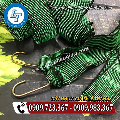 dây ràng buộc hàng bản lớn 5cm kèm đầu móc kim loại dây ràng buộc hàng bản lớn 5cm kèm đầu móc kim loại