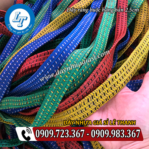 dây ràng buộc hàng giá rẻ bản sợi to 2.5cm dây ràng buộc hàng giá rẻ bản sợi to 2.5cm