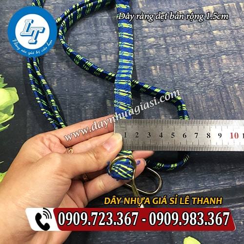 dây ràng thun dẹt bản rộng 1,5cm dây ràng thun dẹt bản rộng 1,5cm