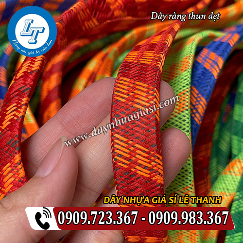 dây ràng thun dẹt bản sợi nhỏ 1.5cm dây ràng thun dẹt bản sợi nhỏ 1.5cm