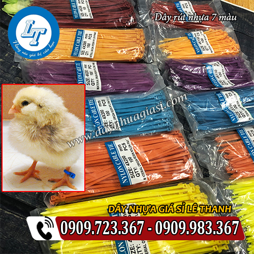 dây rút 7 màu đánh dấu gà dây rút 7 màu đánh dấu gà