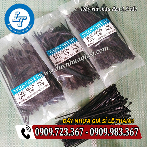 dây rút màu đen 1.5 tấc giá rẻ dây rút màu đen 1.5 tấc giá rẻ