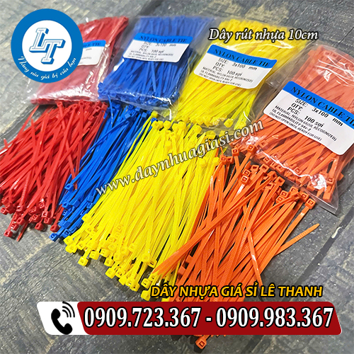 dây rút nhựa 10cm đủ màu đóng bịch 100 sợi dây rút nhựa 10cm đủ màu đóng bịch 100 sợi