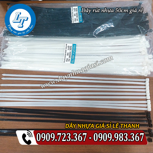 dây rút nhựa 50cm giá rẻ màu trắng đen đóng bịch dây rút nhựa 50cm giá rẻ màu trắng đen đóng bịch