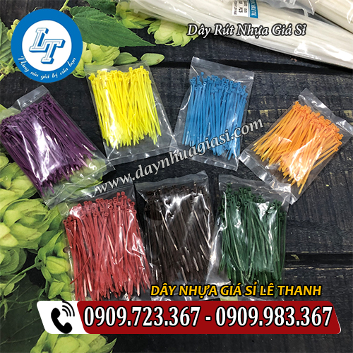 dây rút nhựa 7 màu đẹp mắt dây rút nhựa 7 màu đẹp mắt