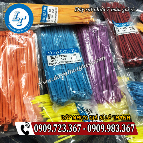 dây rút nhựa 7 màu giá rẻ sẵn số lượng lớn dây rút nhựa 7 màu giá rẻ sẵn số lượng lớn